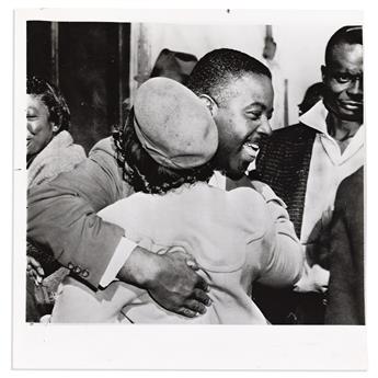 (MARTIN LUTHER KING.) Associated Press photographs from the Montgomery bus boycott showing King, Ralph Abernathy and Rosa Parks.